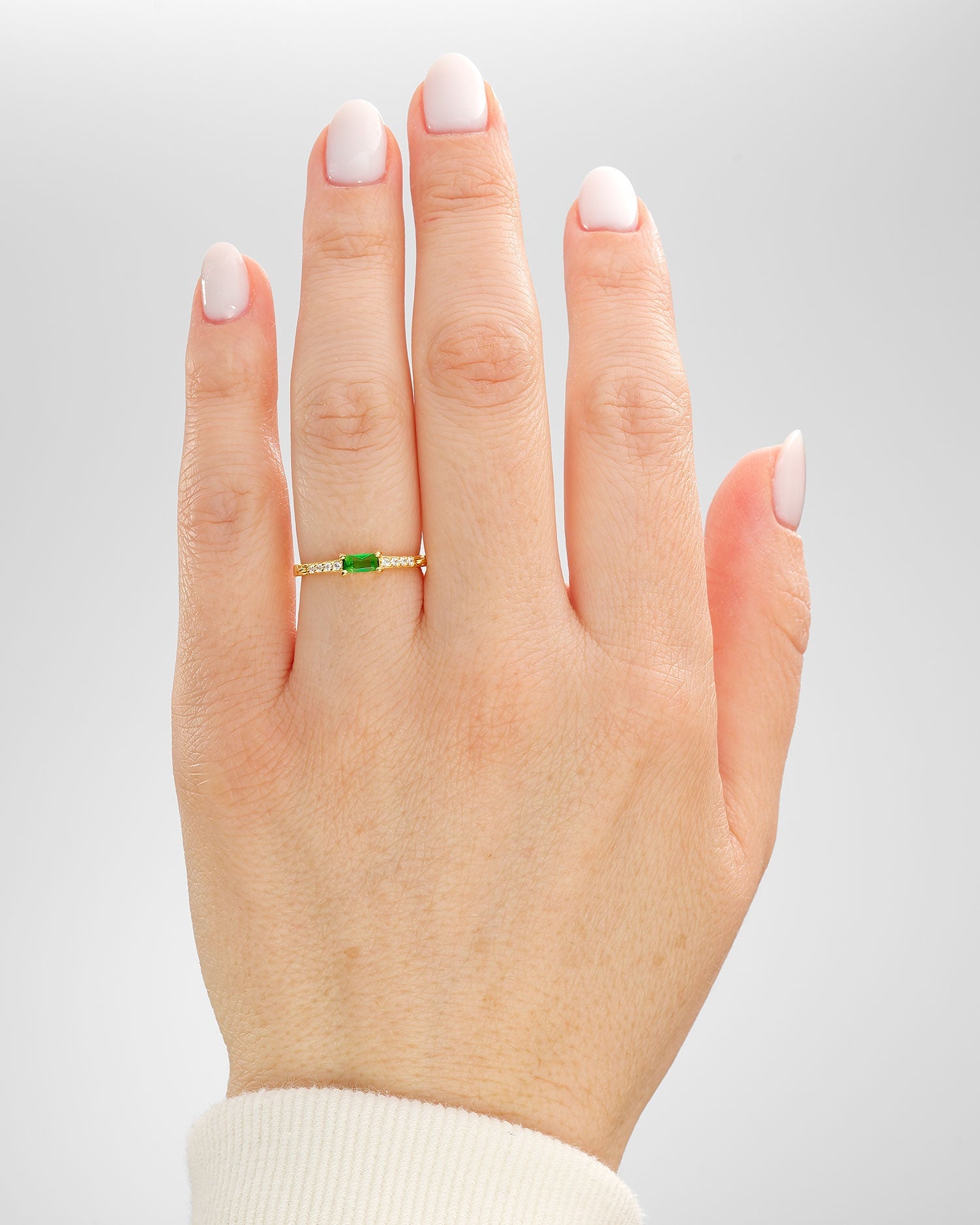 Ava Gold and Emerald Ring
