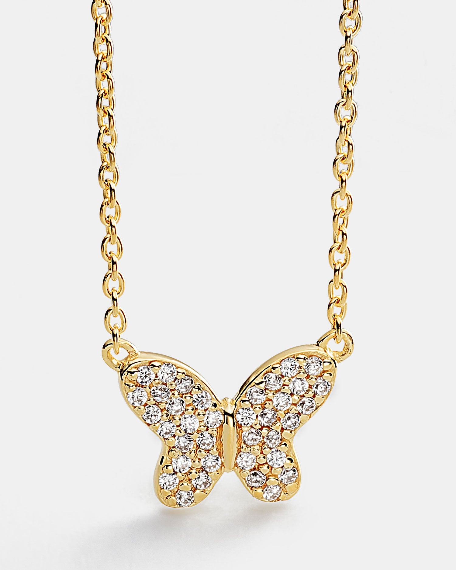 Butterfly Whisper Gold Necklace