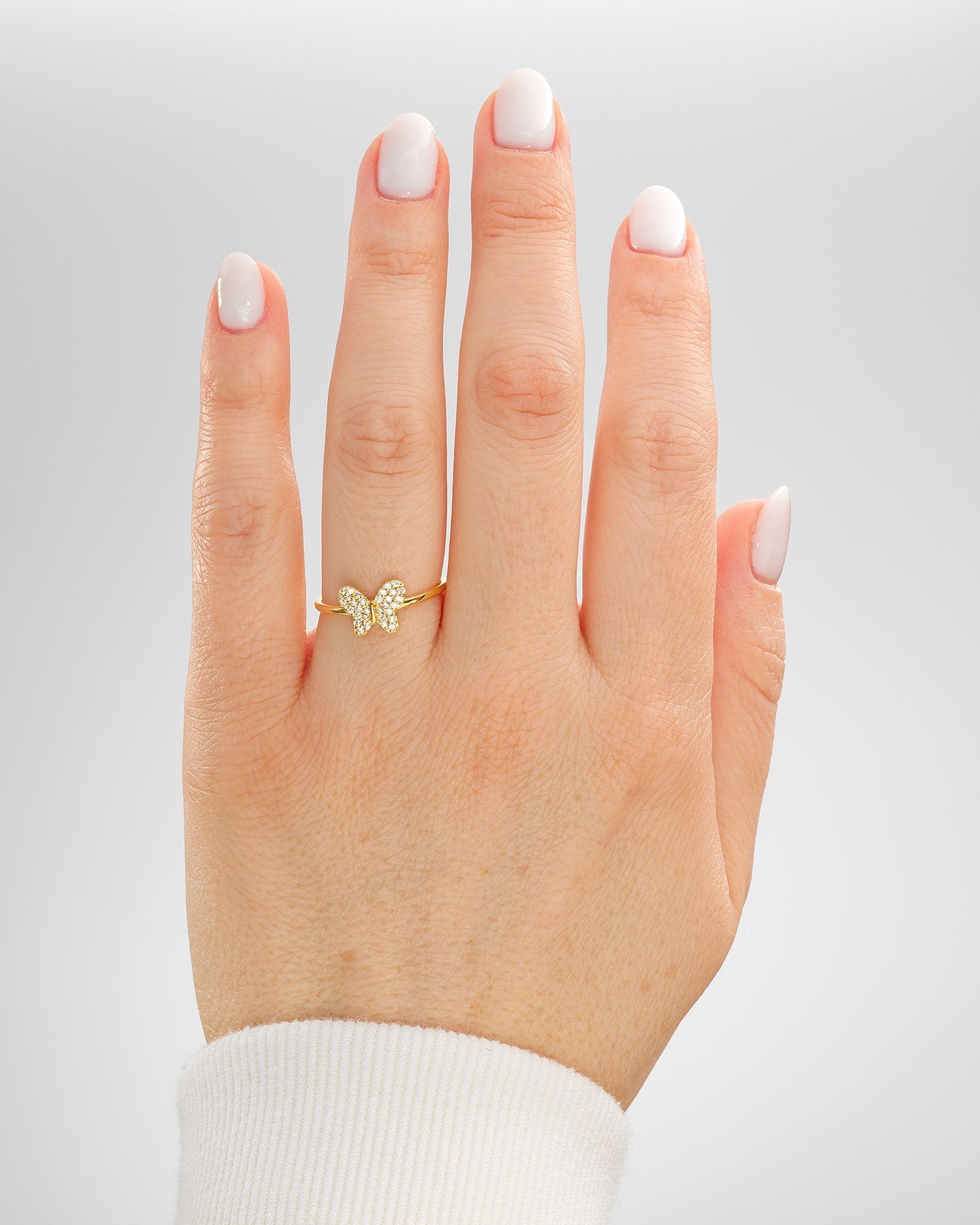 Butterfly Whisper Gold Ring