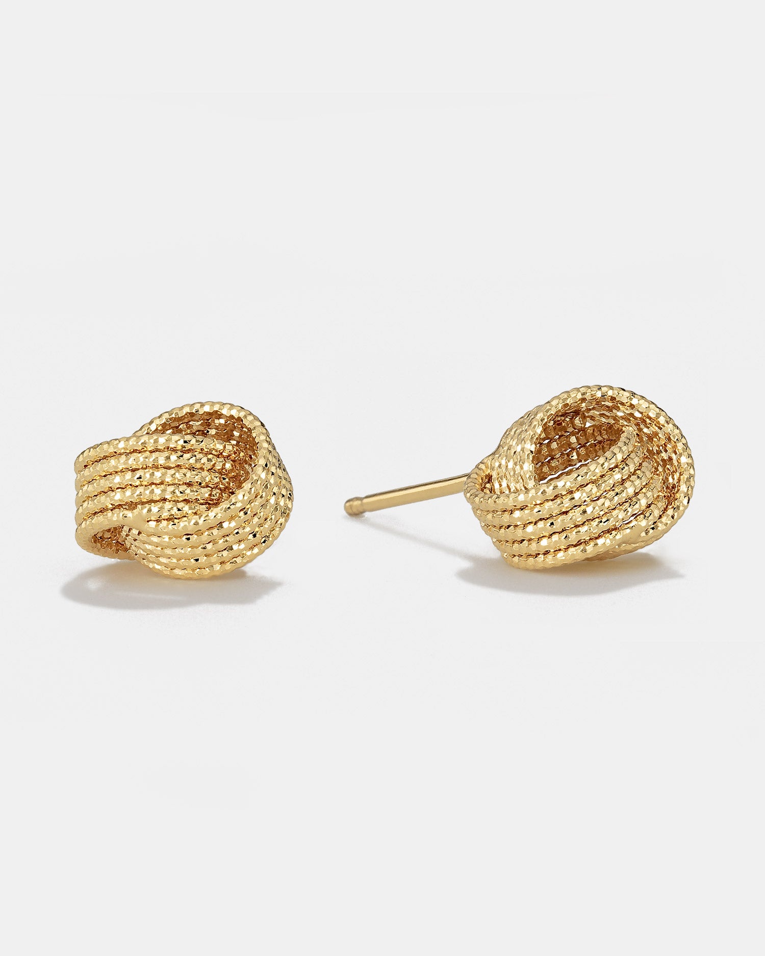 Tiana Gold Knot Stud Earrings